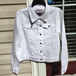 Signature I Studio white casual jacket NWOT